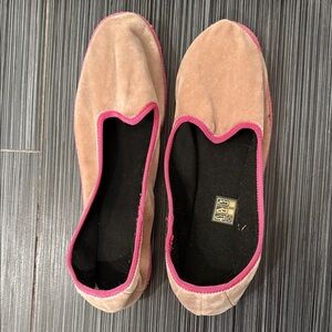 Italian Handmade Light Pink and Tan Women's Shoes